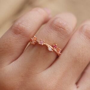 Merriment Baubles Vinea Ring Image. Vinea ring on finger image. Affordable Jewelry Philippines
