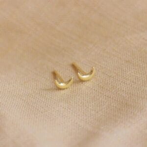 Moon stud gold earrings minimalist dainty gold earrings stud earrings for teens. Affordable Jewelry Philippines